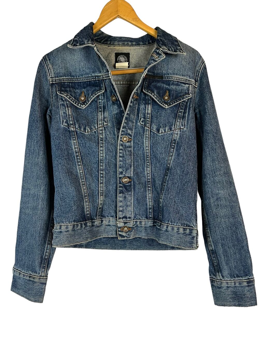 DKNY vintage denim Jean jacket cotton size small 100% cotton Womens